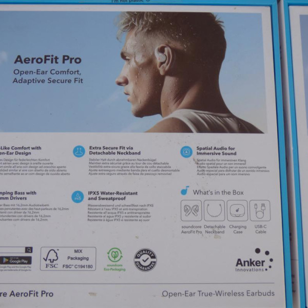 Навушники TWS Anker Soundcore AeroFit Pro White IPХ5 Навушники TWS Anker Soundcore AeroFit Pro White IPХ5