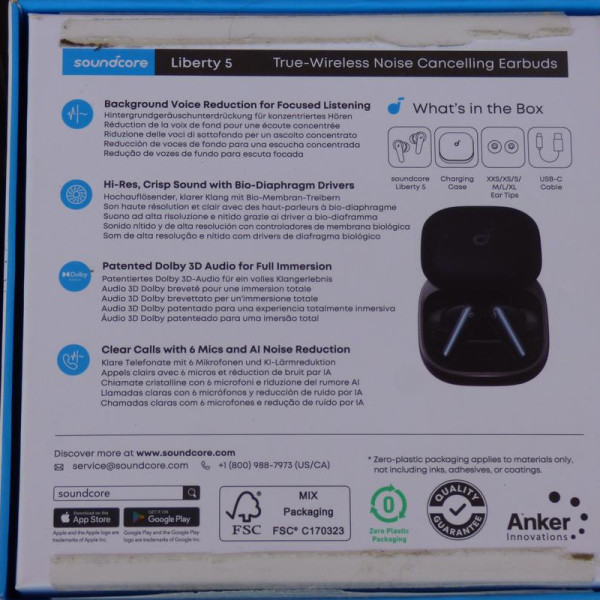Bluetooth-гарнітура Anker SoundCore Liberty 5 ANC Black