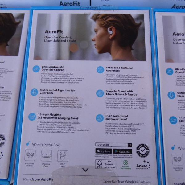 Навушники Anker SoundCore AeroFit Calm White