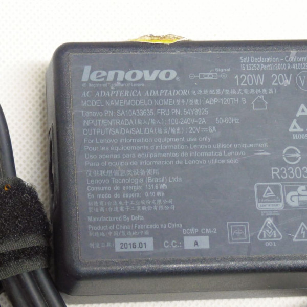 Блок живлення Lenovo 20v 6.0a 120w usb pin Блок живлення Lenovo 20v 6.0a 120w usb pin