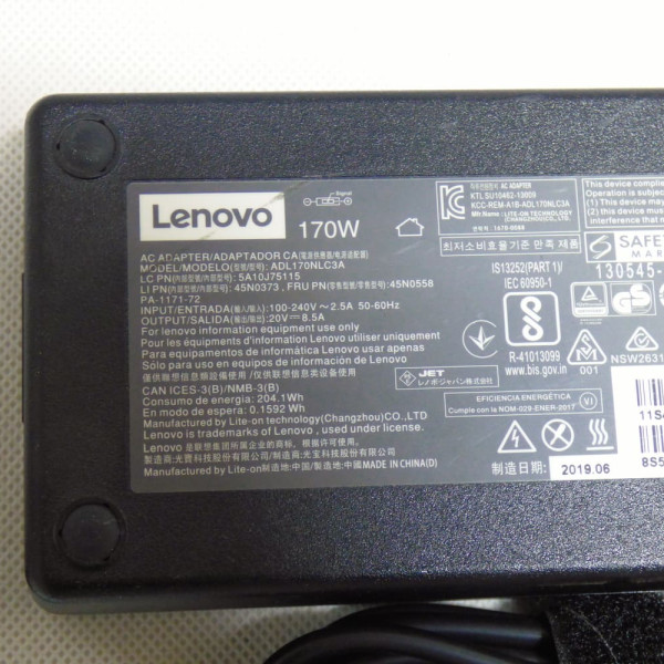 Блок живлення Lenovo 20v 8.5a 170w usb pin Блок живлення Lenovo 20v 8.5a 170w usb pin
