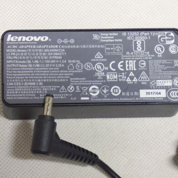 Блок живлення Lenovo 20v 2.25a 45w 4.0/1.7 Блок живлення Lenovo 20v 2.25a 45w 4.0/1.7
