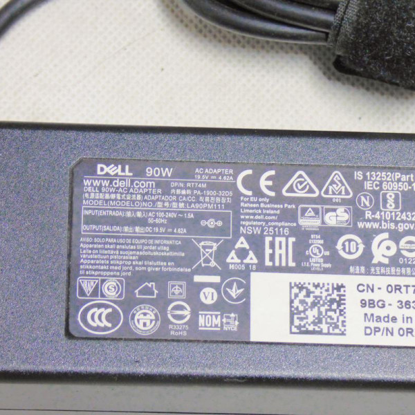 Блок живлення Dell 19.5v 4.62a 90w 4.5/3.0 Блок живлення Dell 19.5v 4.62a 90w 4.5/3.0